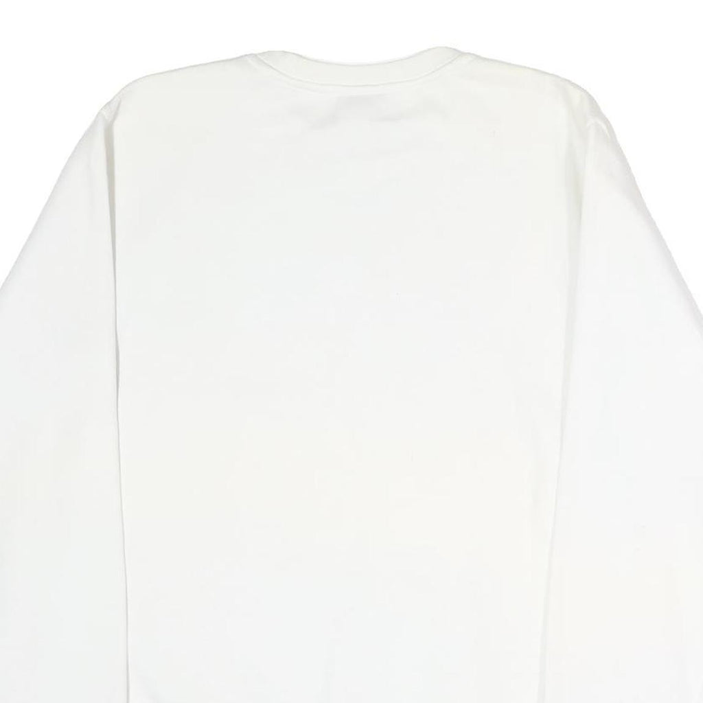 NIKE Mens White Greyhounds Basketball Crew Neck M Cotton Blend Sweatshirt