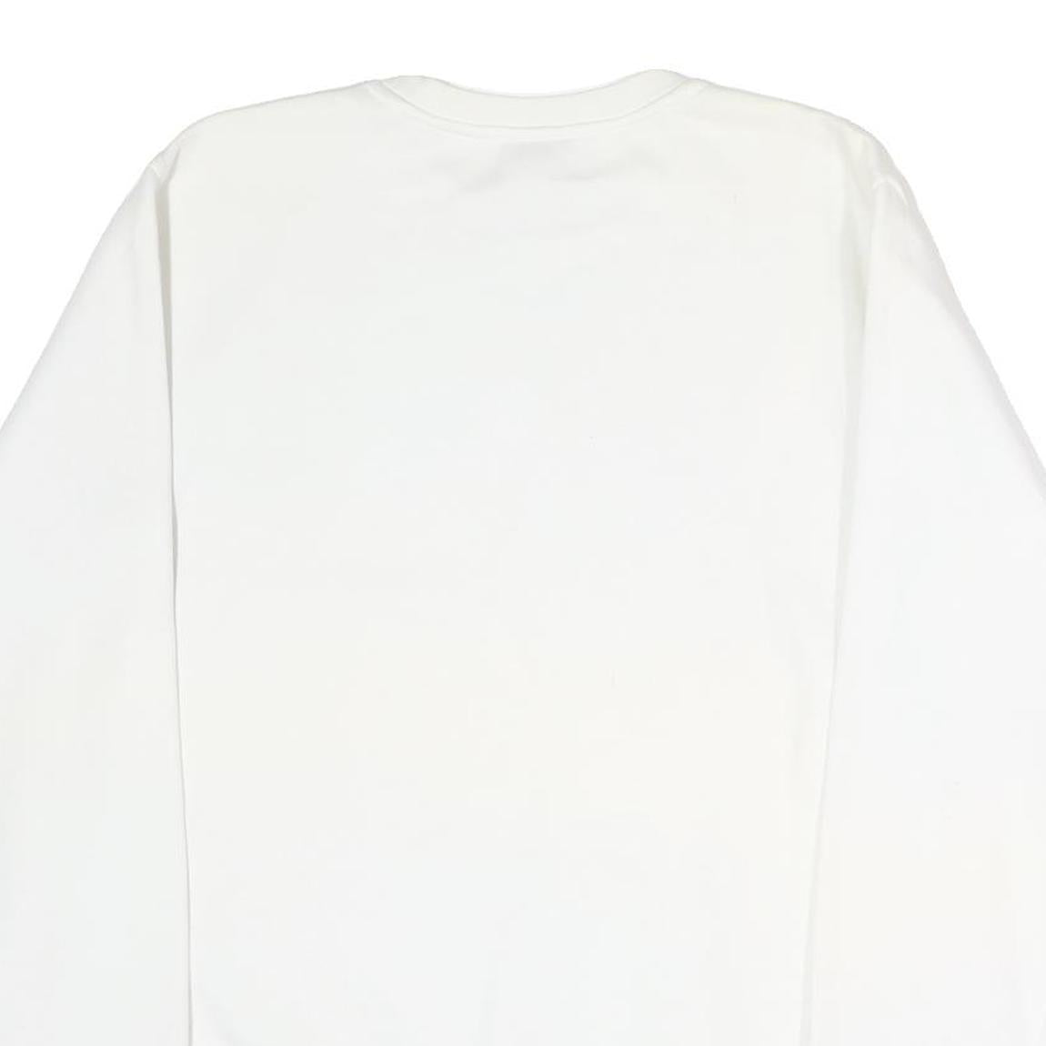 NIKE Mens White Greyhounds Basketball Crew Neck M Cotton Blend Sweatshirt