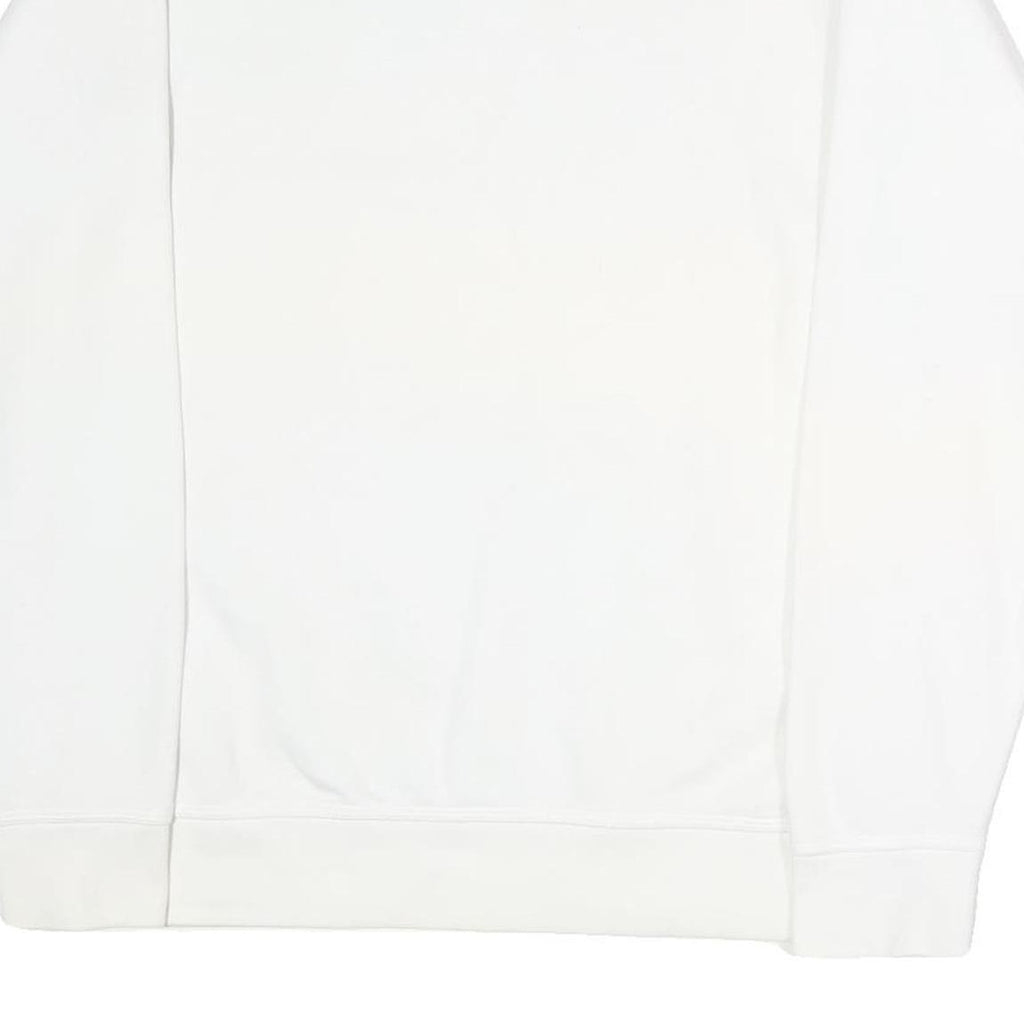 NIKE Mens White Greyhounds Basketball Crew Neck M Cotton Blend Sweatshirt