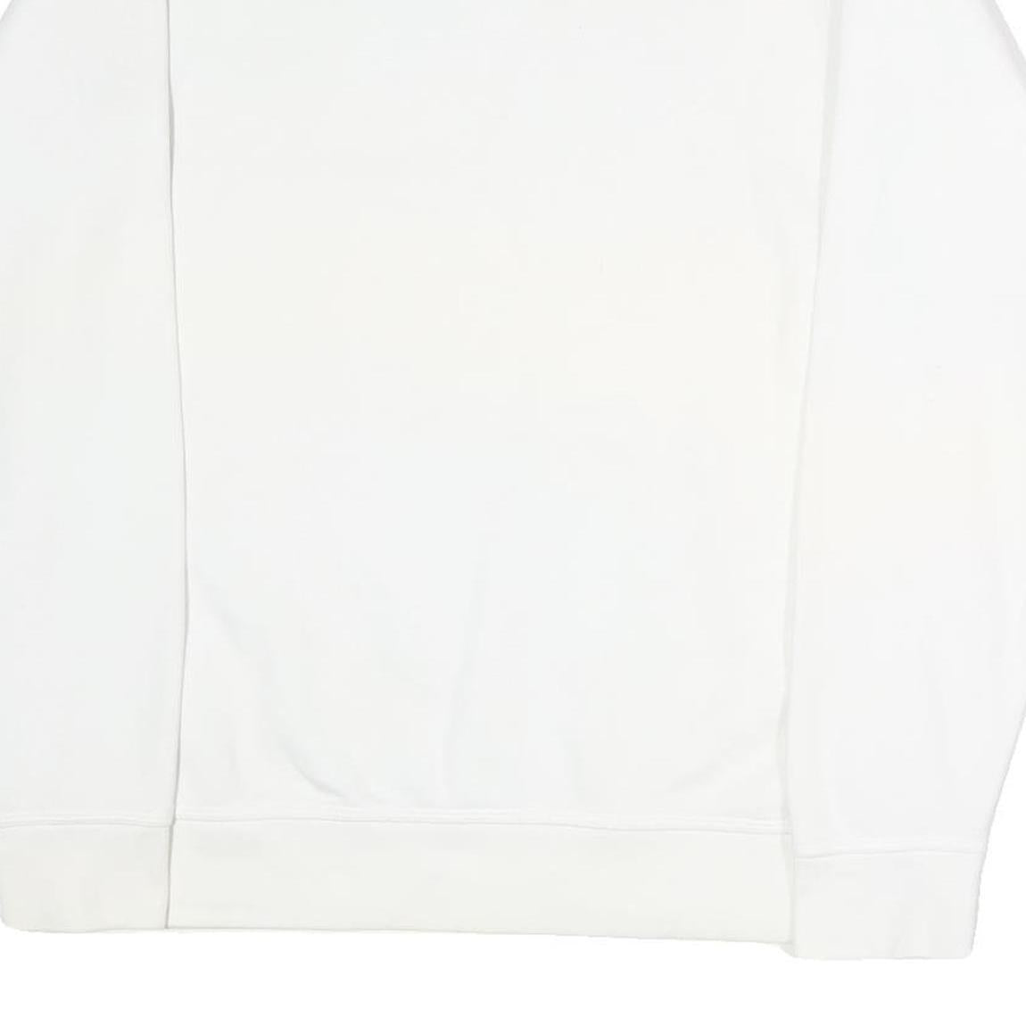 NIKE Mens White Greyhounds Basketball Crew Neck M Cotton Blend Sweatshirt