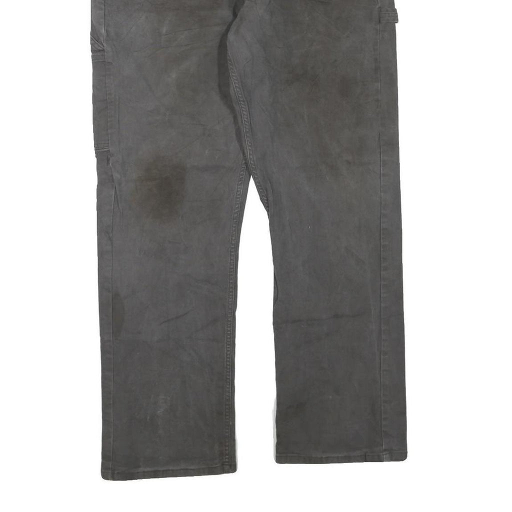 DICKIES Mens Regular Fit Cotton Blend Jeans Black W38 L32 Utility Workwear