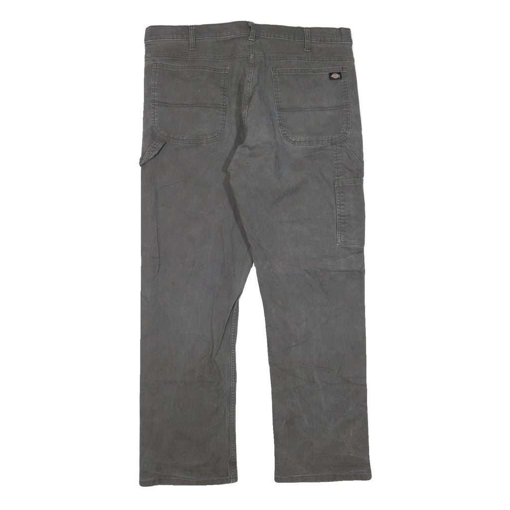 DICKIES Mens Regular Fit Cotton Blend Jeans Black W38 L32 Utility Workwear