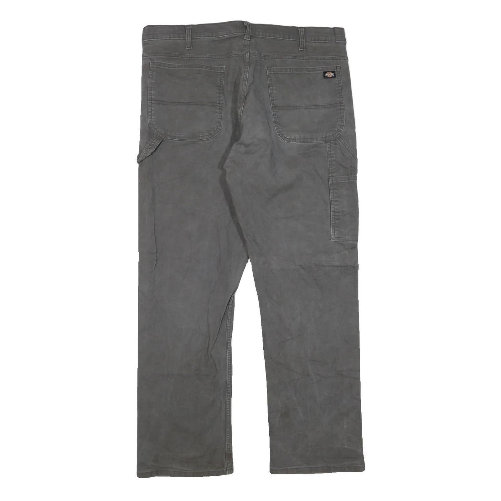 DICKIES Mens Regular Fit Cotton Blend Jeans Black W38 L32 Utility Workwear