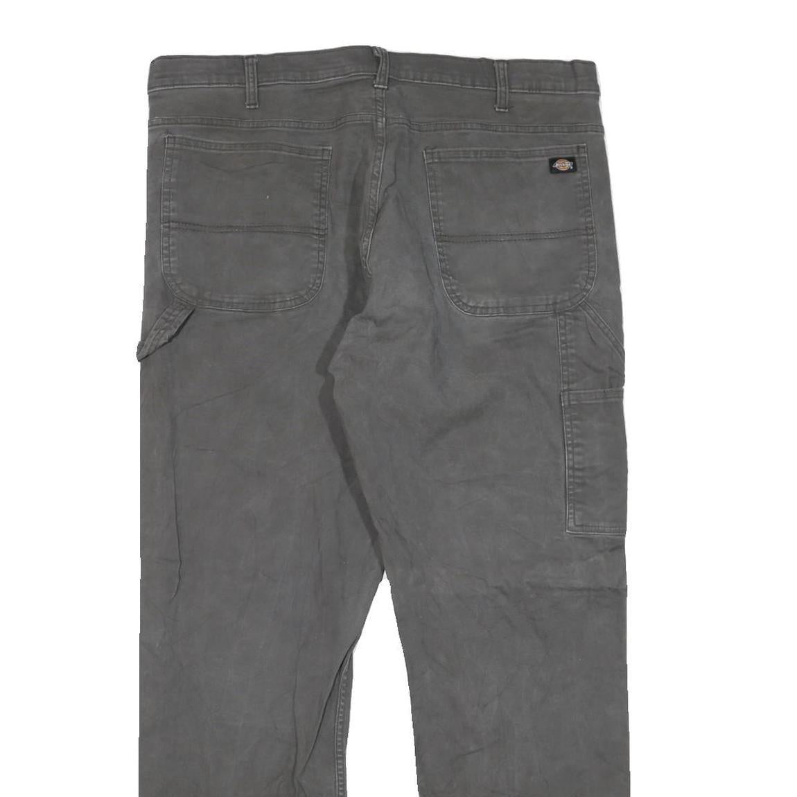 DICKIES Mens Regular Fit Cotton Blend Jeans Black W38 L32 Utility Workwear