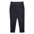 MONKI Womens Cotton Blend Blue & Navy Corduroy Skinny Trousers Zip W32 L27 Slim