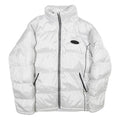 SPORT Womens White Nylon Puffer Jacket 2XL Zip Outdoor Casual Warm