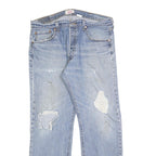 LEVI'S 501 Mens Jeans Blue Regular Straight Denim Stone Wash W38 L32 Classic