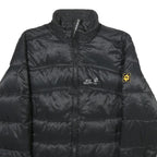 JACK WOLFSKIN Womens Black Outdoor Jacket UK 10 Polyamide Puffer Zip Up