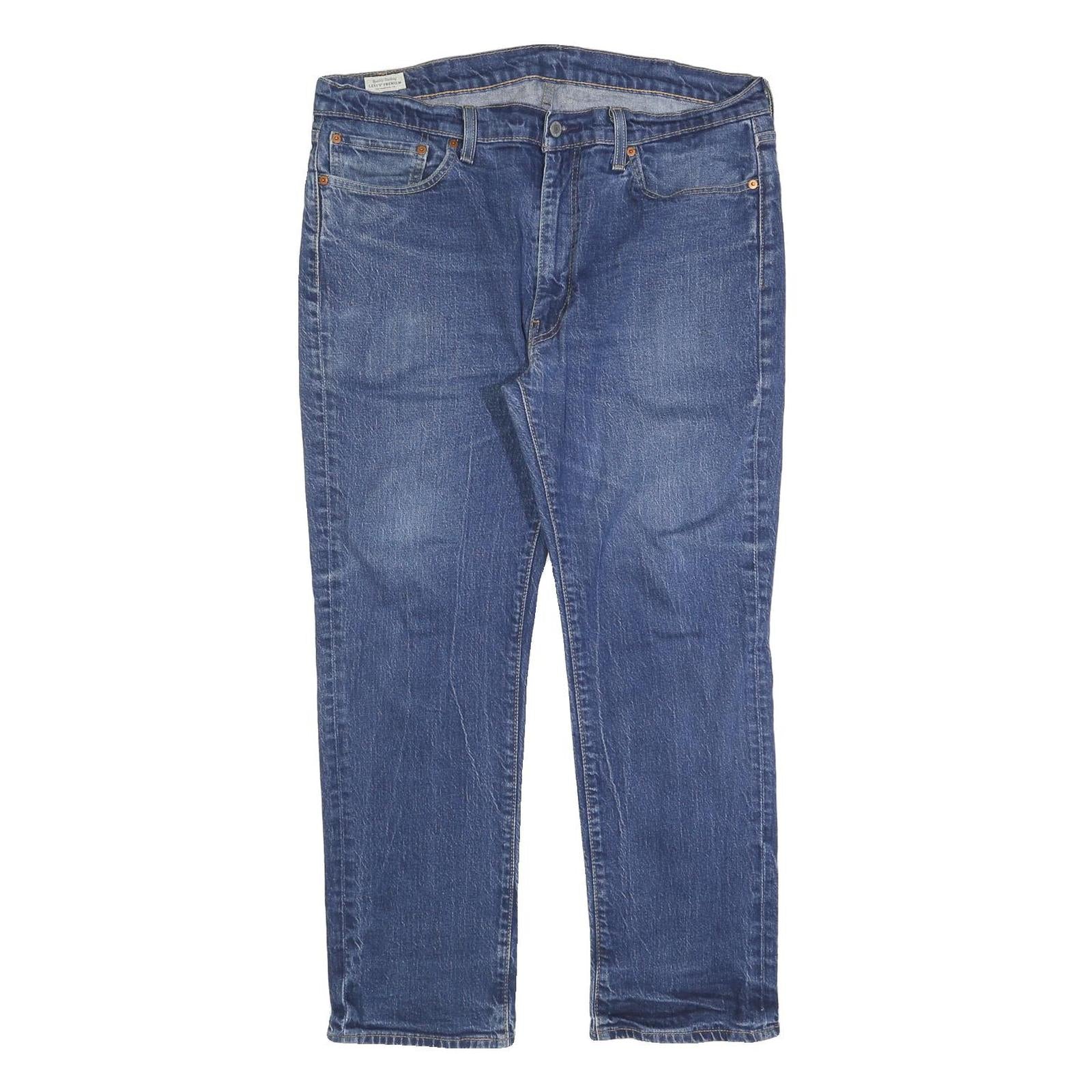 LEVI'S 514 BIG E Mens Jeans Blue Classic Straight Denim Medium W38 L30 Zip