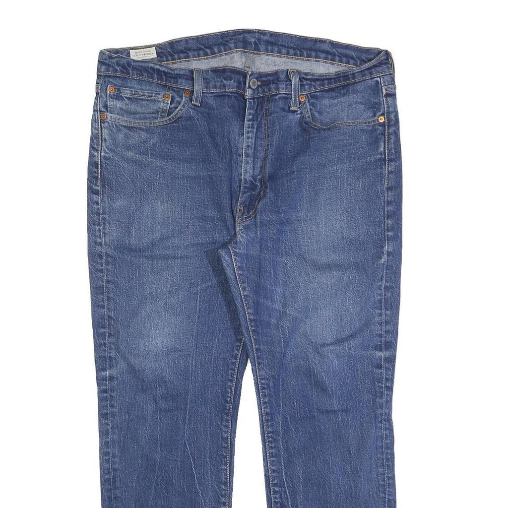 LEVI'S 514 BIG E Mens Jeans Blue Classic Straight Denim Medium W38 L30 Zip
