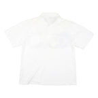 CLASSICS Mens White Burgundy Golf Motif Short Sleeve Polo Shirt L Cotton Blend