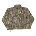 Mens Camouflage Print Cotton Blend Zip Jacket XL Outdoor Casual Lightweight
