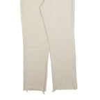 LEVI'S Womens Beige Regular Fit Straight Denim Jeans W32 L29 Frayed Hem