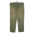 DICKIES Mens Cotton Blend Green Relaxed Straight Trousers W38 L30 Workwear