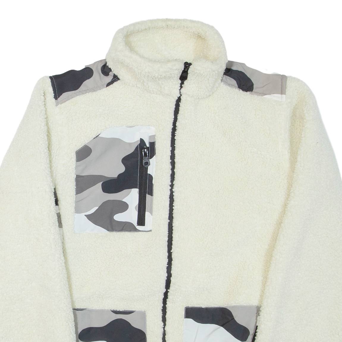 DICKIES Mens Fleece Jacket Cream XS