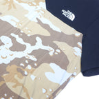 THE NORTH FACE Mens Black & Beige Camouflage Modern T-Shirt M Short Sleeve Crew