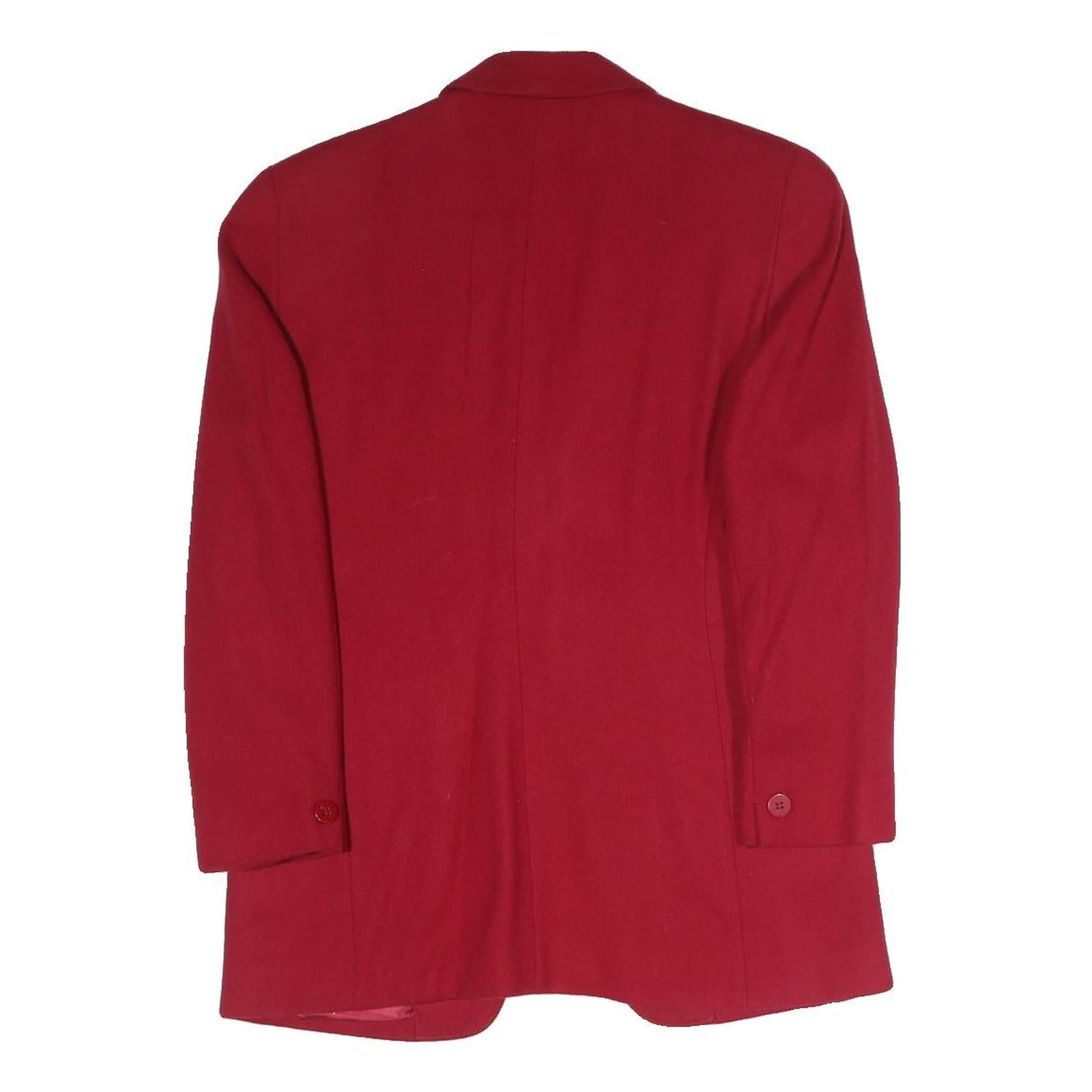SAVILLE Womens Red Blazer Tailored Sailor Collar Single Button S Woven Jacket