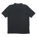 KAPPA Mens Black Cotton Polo Shirt L Short Sleeve Basic Logo Embroidered