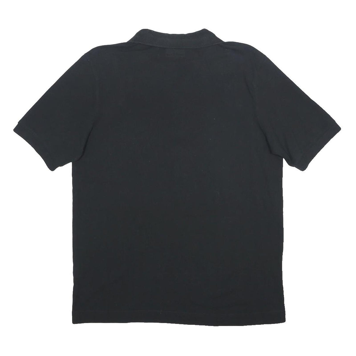 KAPPA Mens Black Cotton Polo Shirt L Short Sleeve Basic Logo Embroidered