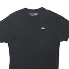 VANS Mens Black Classic T-Shirt M Short Sleeve Crew Neck Cotton Casual