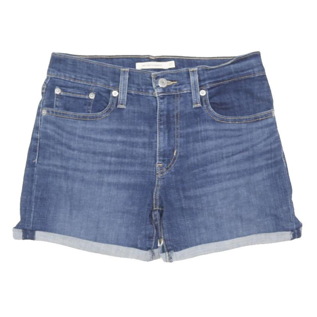 LEVI'S Womens Denim Blue Casual Shorts S W28 Cuffed Hem