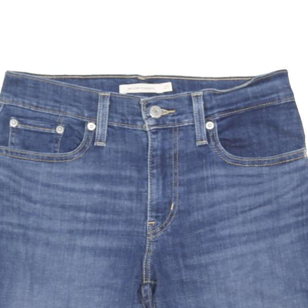 LEVI'S Womens Denim Blue Casual Shorts S W28 Cuffed Hem