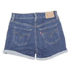 LEVI'S Womens Denim Blue Casual Shorts S W28 Cuffed Hem