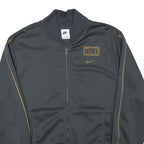 NIKE Mens Black & Gold Sports Zip Jacket S Polyester Blend Athletic