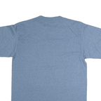 C&H Mens Blue Crew Neck T-Shirt M Cotton Graphic Print Casual