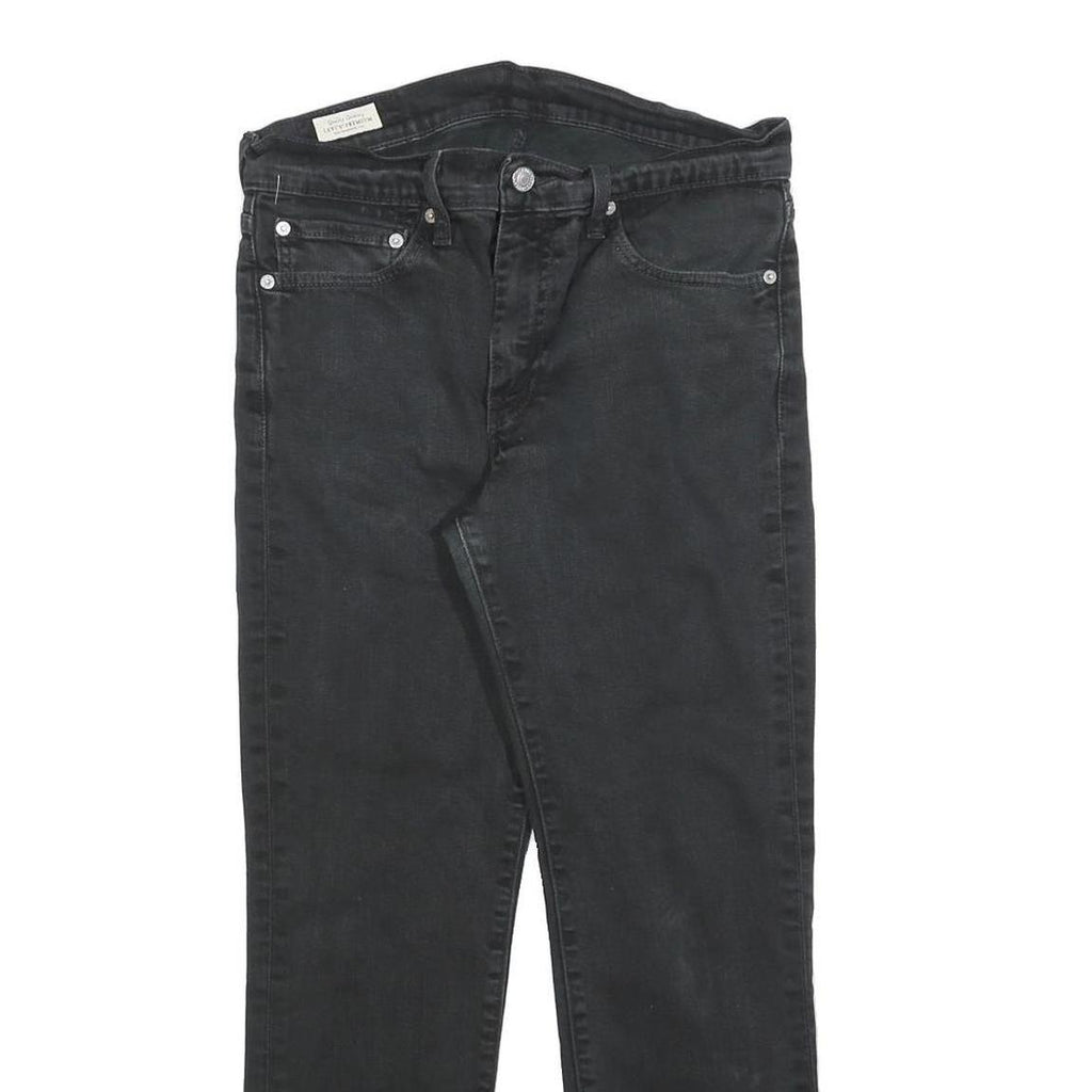LEVI'S 511 BIG E Mens Jeans Black Slim Skinny Denim W30 L27 Classic Cotton Zip