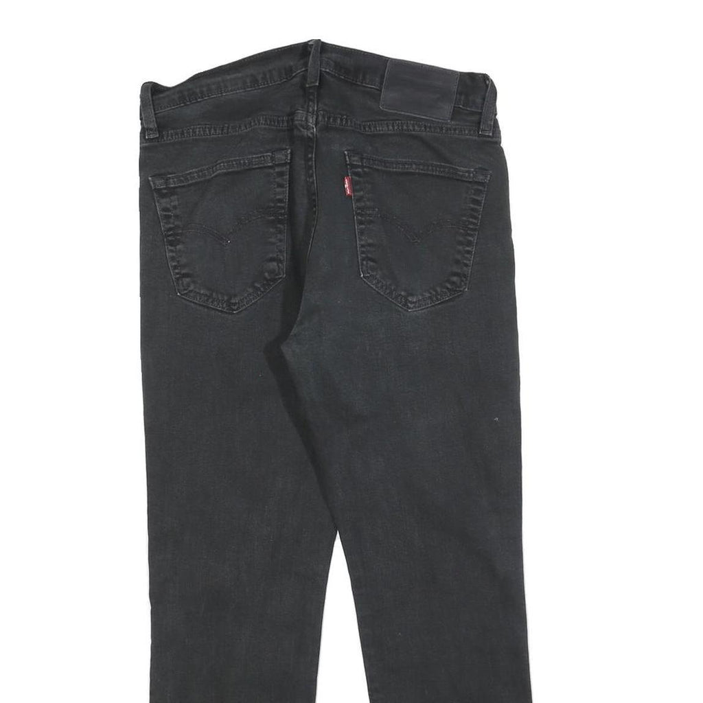 LEVI'S 511 BIG E Mens Jeans Black Slim Skinny Denim W30 L27 Classic Cotton Zip