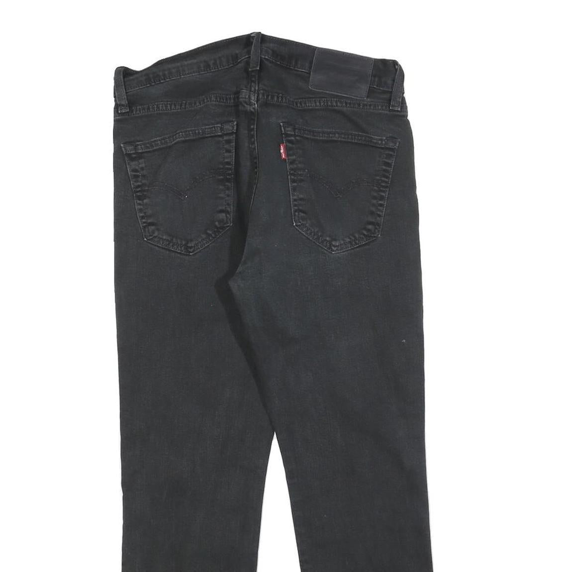 LEVI'S 511 BIG E Mens Jeans Black Slim Skinny Denim W30 L27 Classic Cotton Zip