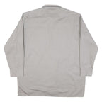 DICKIES Mens Grey Shirt XL Workwear Cotton Blend Utility Long Sleeve
