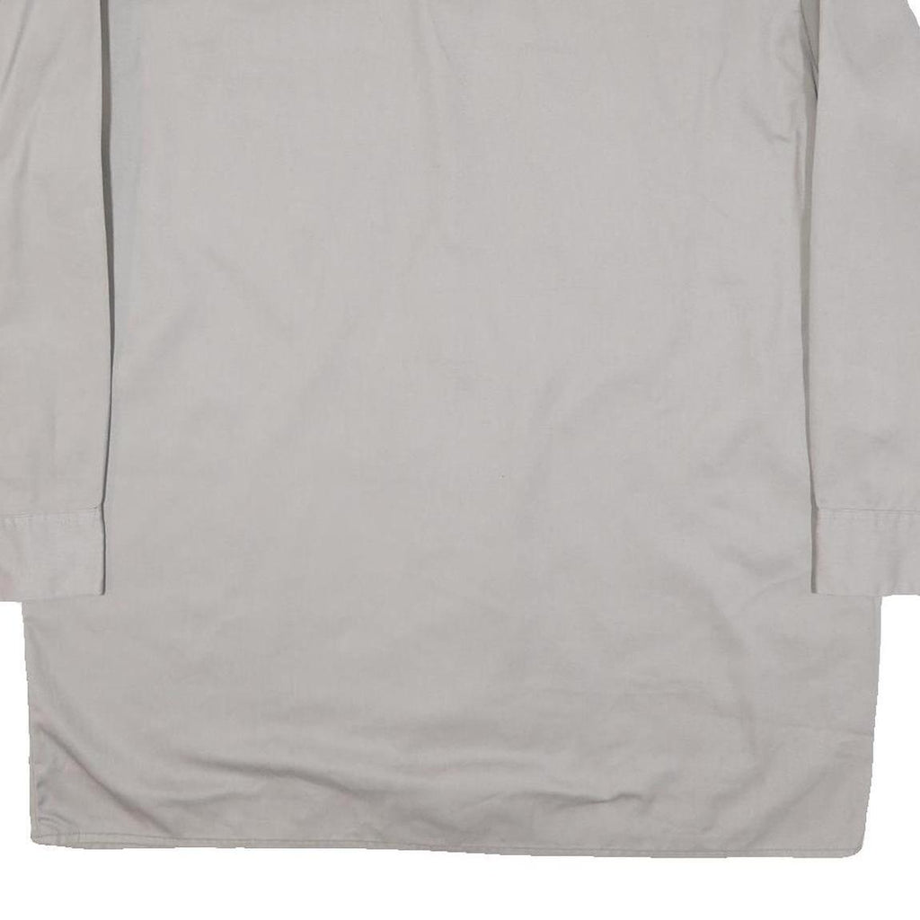 DICKIES Mens Grey Shirt XL Workwear Cotton Blend Utility Long Sleeve