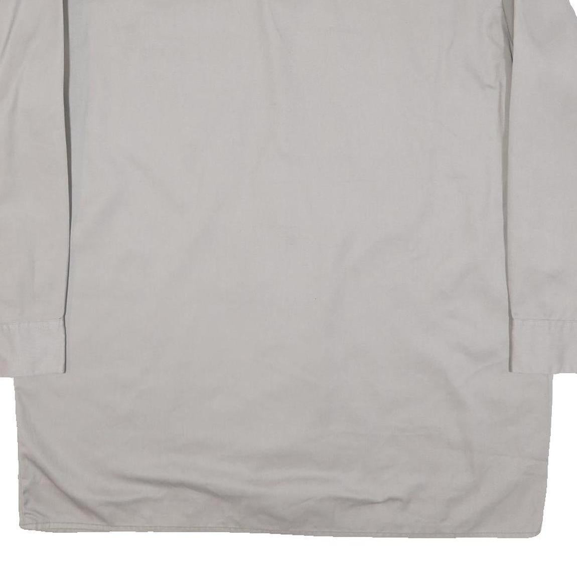 DICKIES Mens Grey Shirt XL Workwear Cotton Blend Utility Long Sleeve