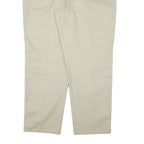 DICKIES Mens Cotton Blend Beige Regular Fit Straight Leg Trousers W40 L31
