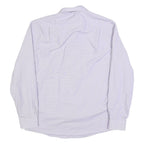 TOMMY HILFIGER Mens Purple Shirt L Cotton Blend Formal Button Collar Checked