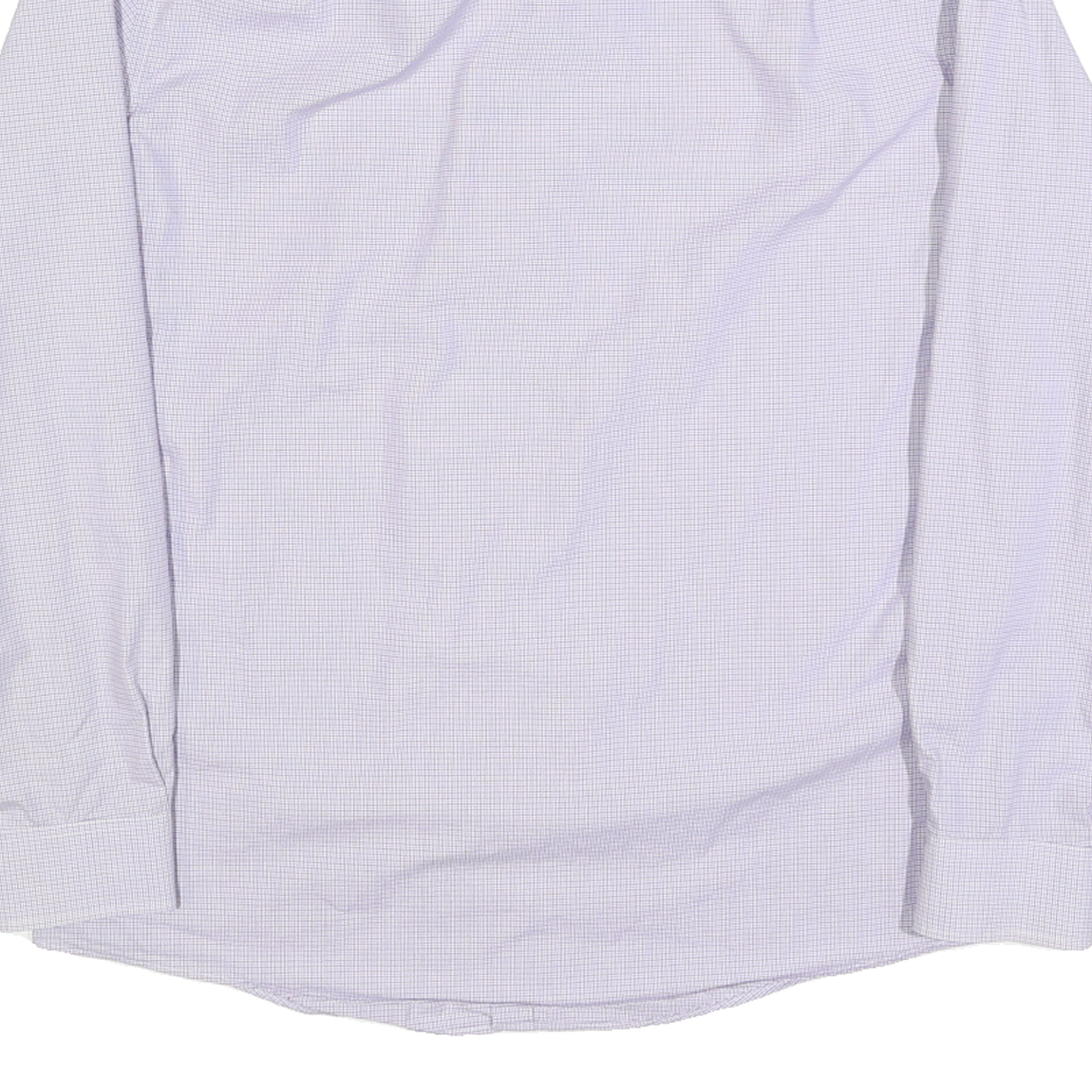 TOMMY HILFIGER Mens Purple Shirt L Cotton Blend Formal Button Collar Checked