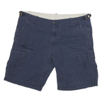 CARHARTT Mens Cargo Navy Blue Shorts XL W36 Cotton Workwear Casual