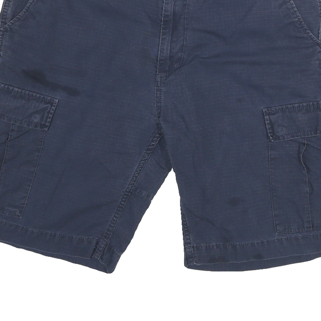 CARHARTT Mens Cargo Navy Blue Shorts XL W36 Cotton Workwear Casual