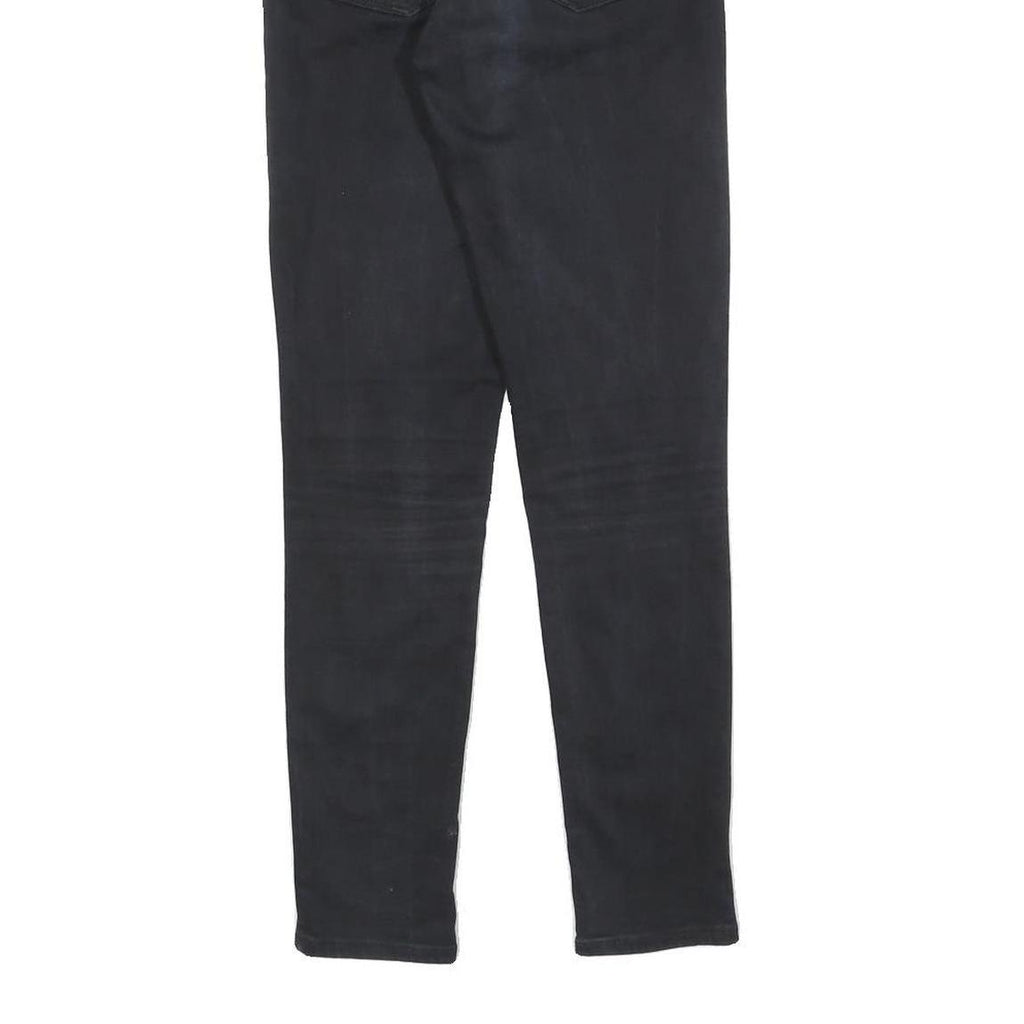 LEVI'S 721 Womens Denim Black Slim Skinny Jeans W26 L28 Classic Zip