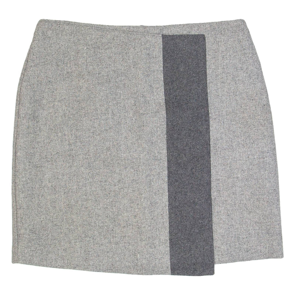 MINT VELVET Womens Straight Skirt Grey Short Wool UK 8