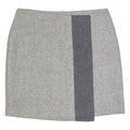 MINT VELVET Womens Straight Skirt Grey Short Wool UK 8