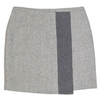 MINT VELVET Womens Straight Skirt Grey Short Wool UK 8