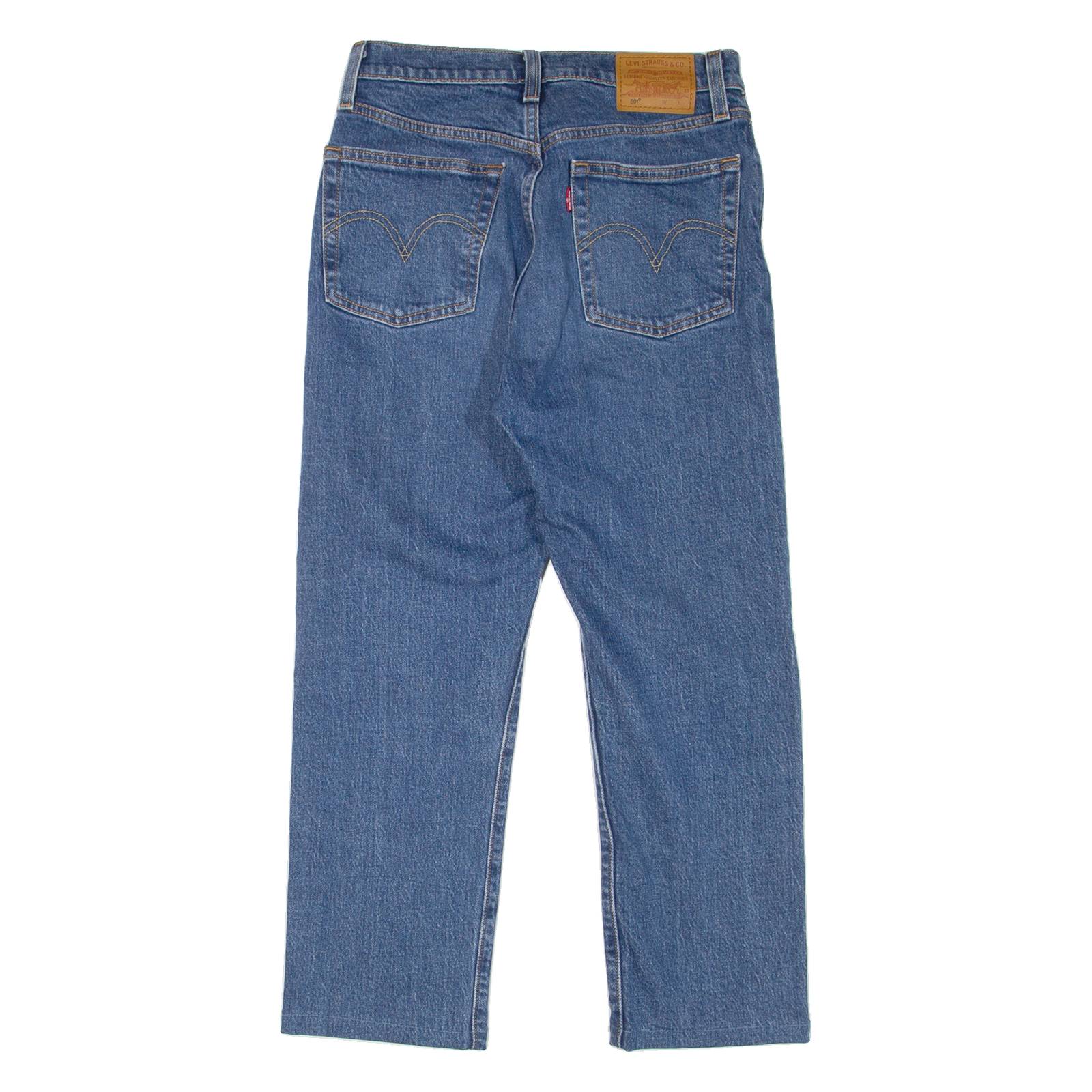 LEVI'S 501 BIG E Jeans Mens Blue Regular Straight Stonewash W26 L23