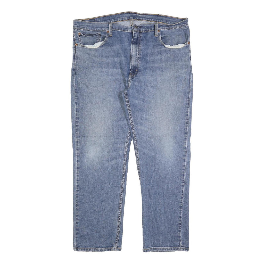 LEVI'S 559 Straight Mens Jeans Blue Cotton Blend Regular Fit W40 L30 Classic Zip