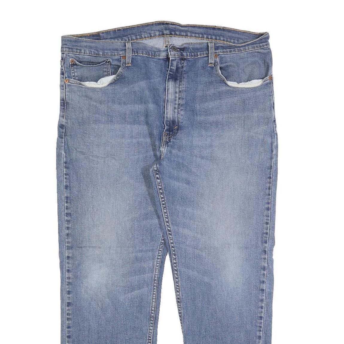 LEVI'S 559 Straight Mens Jeans Blue Cotton Blend Regular Fit W40 L30 Classic Zip