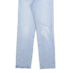 LEVI'S Womens Regular Fit Blue Denim Jeans W25 L28 Distressed Cotton Blend