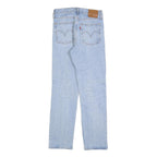 LEVI'S Womens Regular Fit Blue Denim Jeans W25 L28 Distressed Cotton Blend