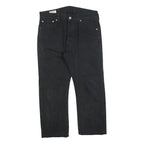 LEVI'S 501 Mens Jeans Black Regular Straight Denim Raw W30 L23 Classic Button